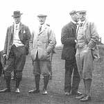 St. Andrews c. 1909, former Captains of the St. Andrews golf club (including Leslie Balfour-Melville) discuss the game