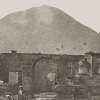 Detail of photo of Pompeii and Vesuvius