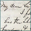 Detail of letter from Holyoake