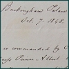 Detail of letter from Buckingham Palace