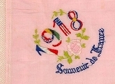 Handkerchief embroidered '1918'