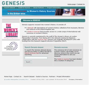 Genesis Women's Studies Portal