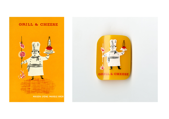 Image of a menu for Grill & cheese