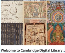 screenshot of Cambridge Digital Library website