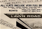 Lawn Road Flats advertisement