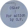 'For action by G.P.'